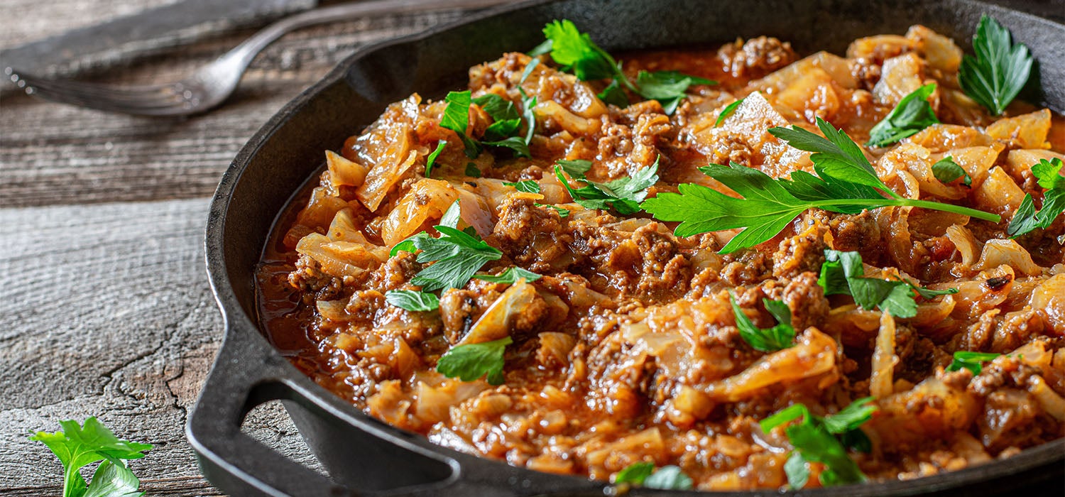 Hackfleisch verarbeiten